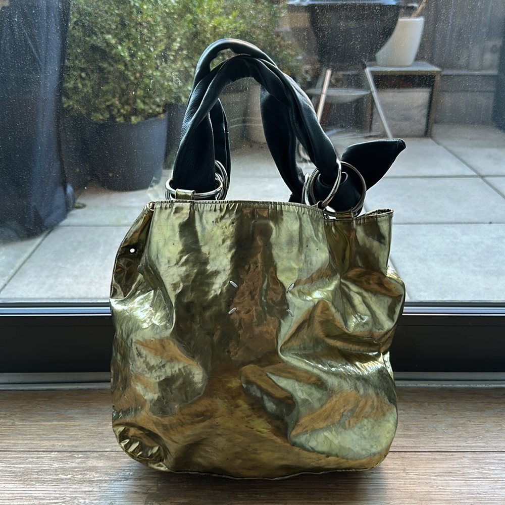 Gold handbag